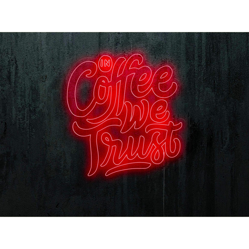 Carteles de Neón Led - Luces de neón "Good vibes and good coffee"